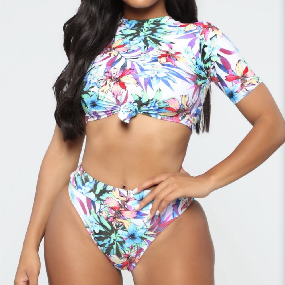 Pool Party Babe Bikini Set - Floral Multi